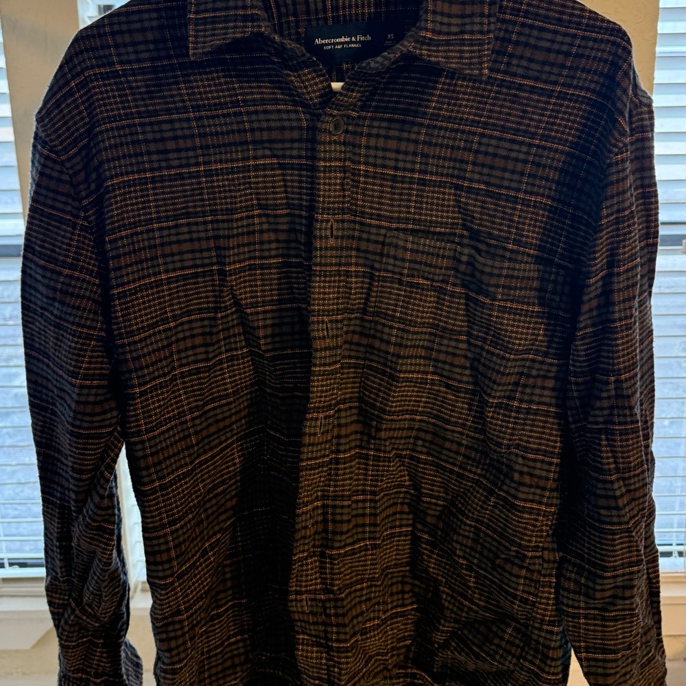 NWOT Abercrombie Soft Flannel Men’s XS
